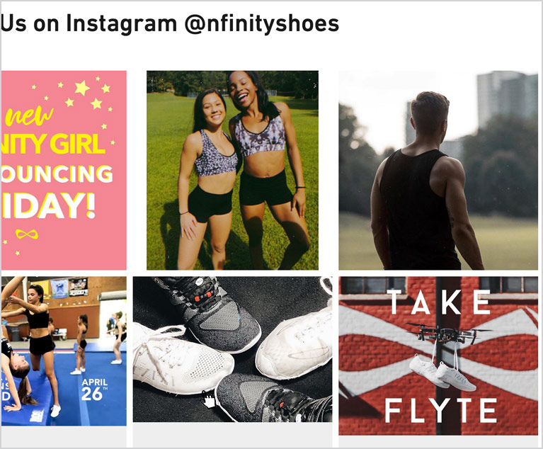 Nfinity SuiteCommerce Instagram